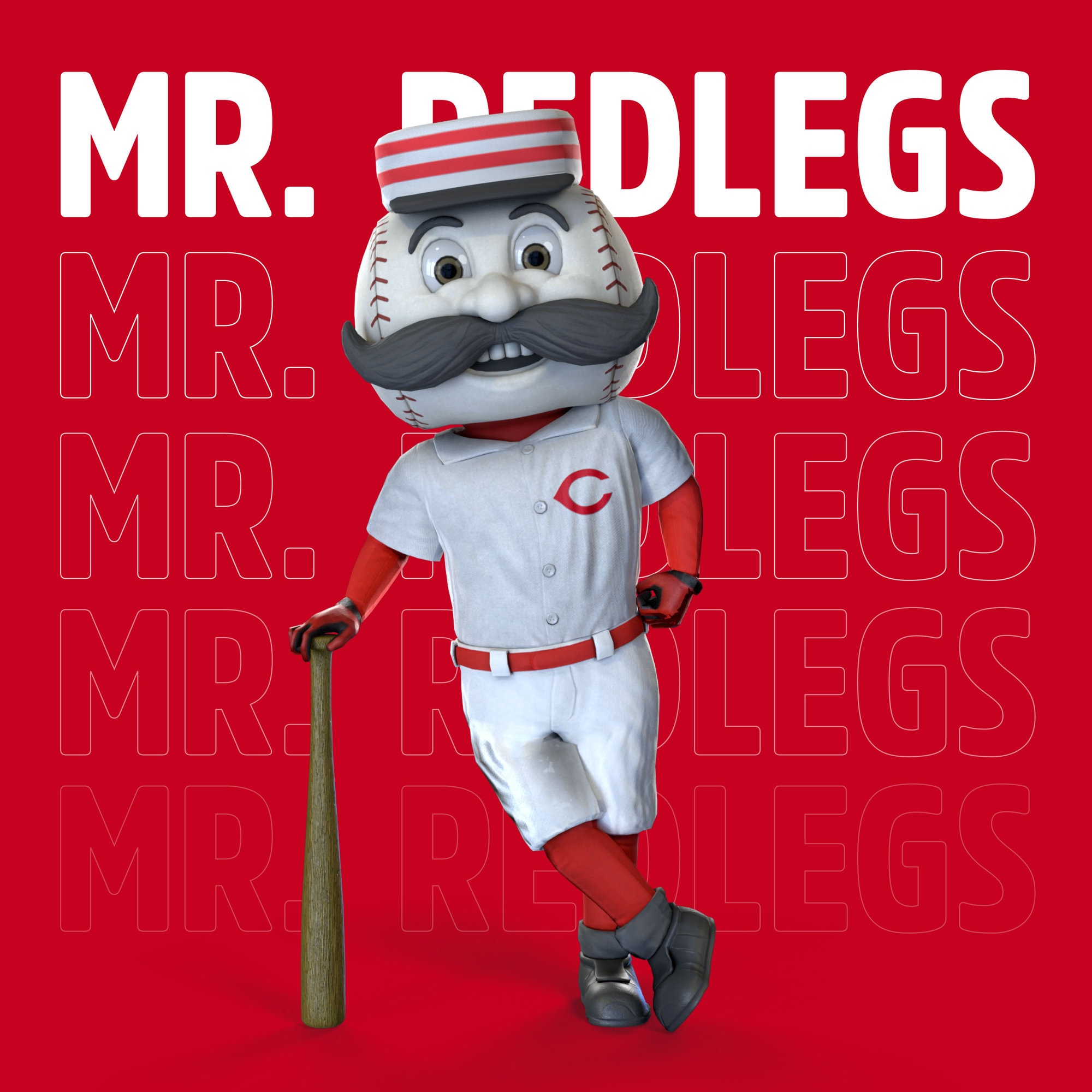 Mr. Redlegs  Cincinnati reds baseball, Cincinnati reds, Reds baseball